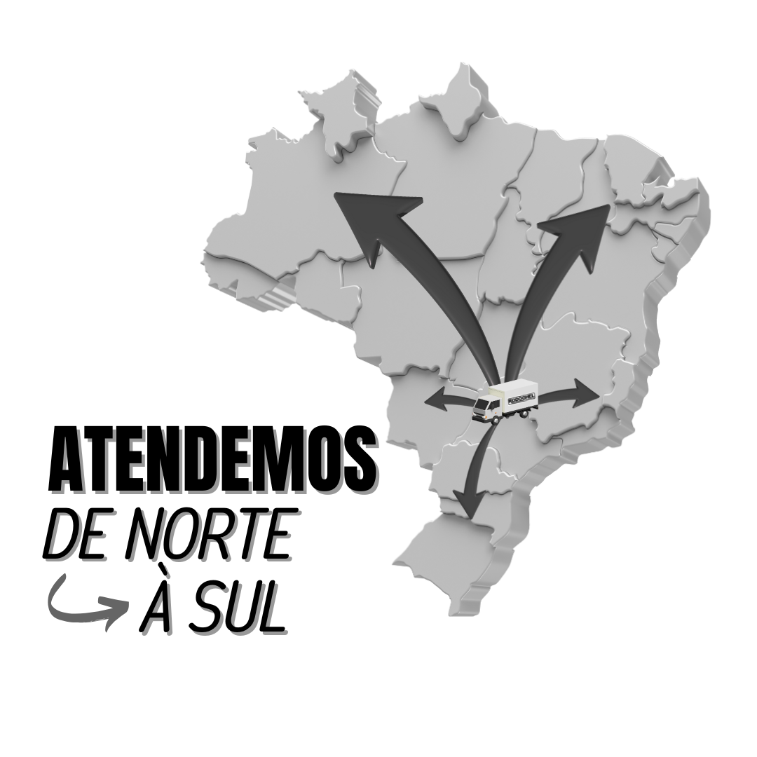 Mapa de atuação da Rodoghel em todo território brasileiro